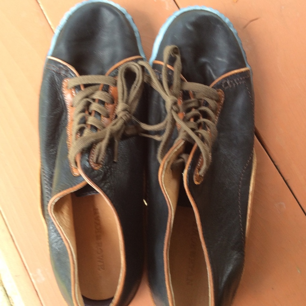 Ryan /Rowe sneakers, lace up black/brown. Sz 12 - Picture 4 of 7